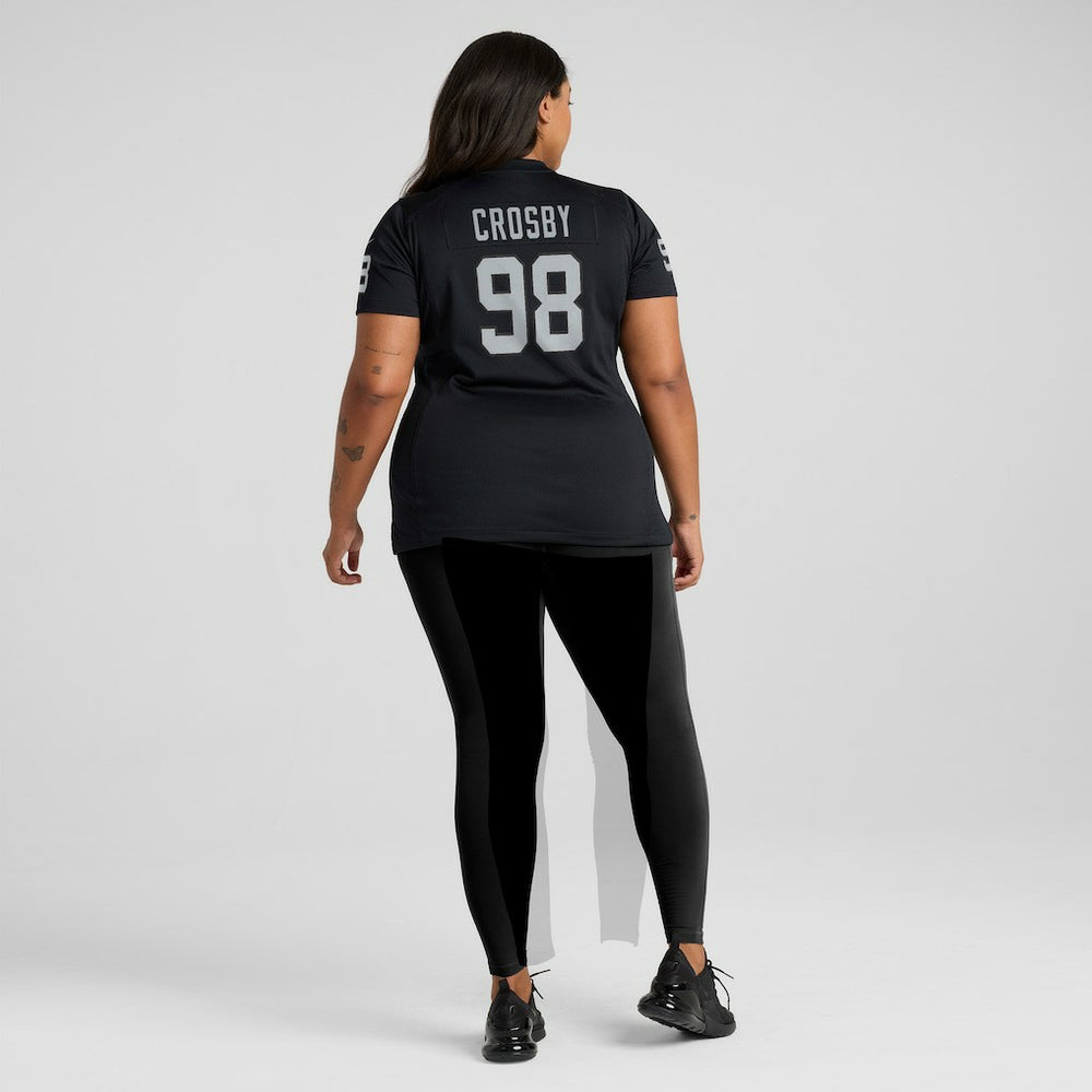 Maxx Crosby Las Vegas Raiders Women's Jersey Black | Nike for Sale