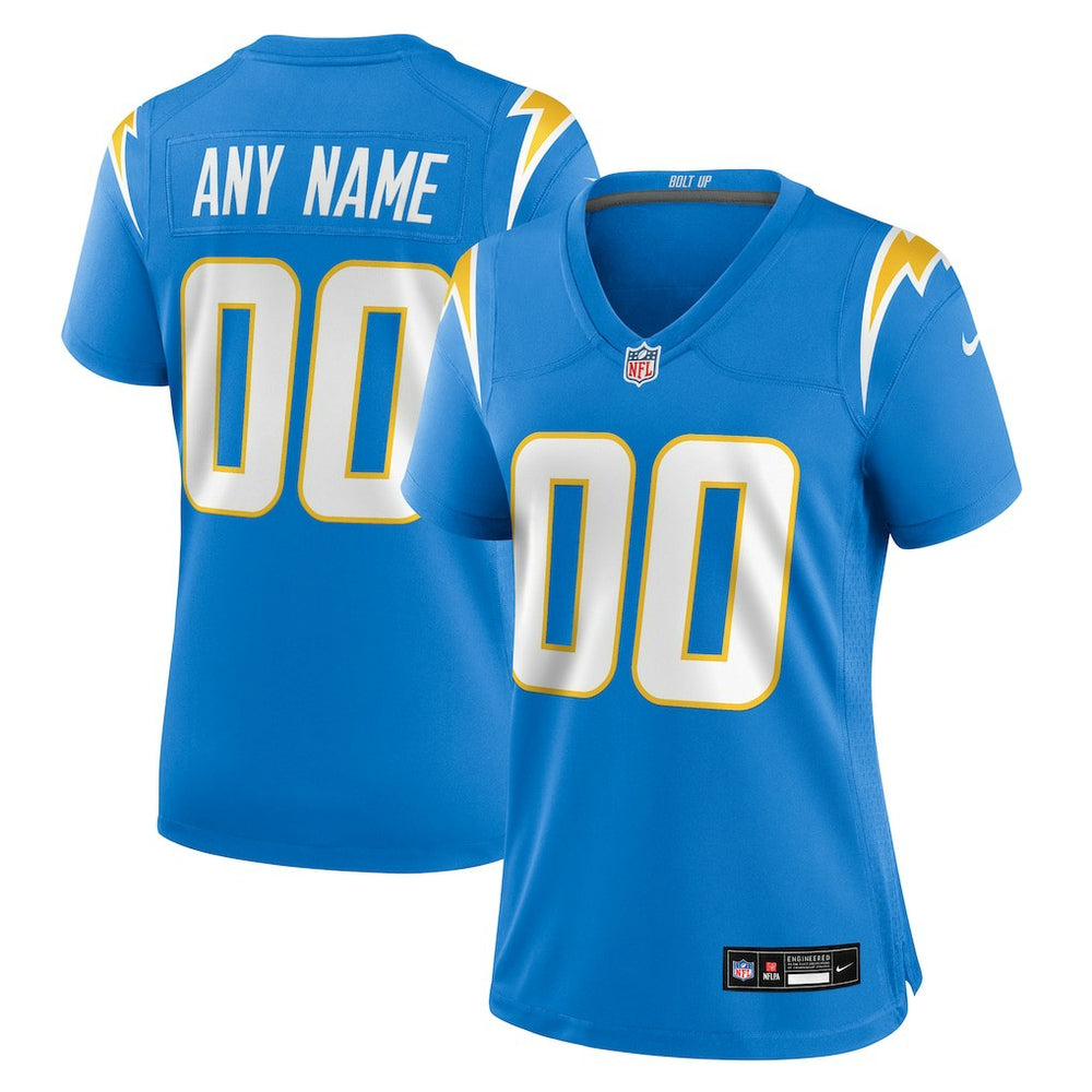 Los Angeles Chargers Women's Custom Game Jersey Powder Blue | Nike for Sale
