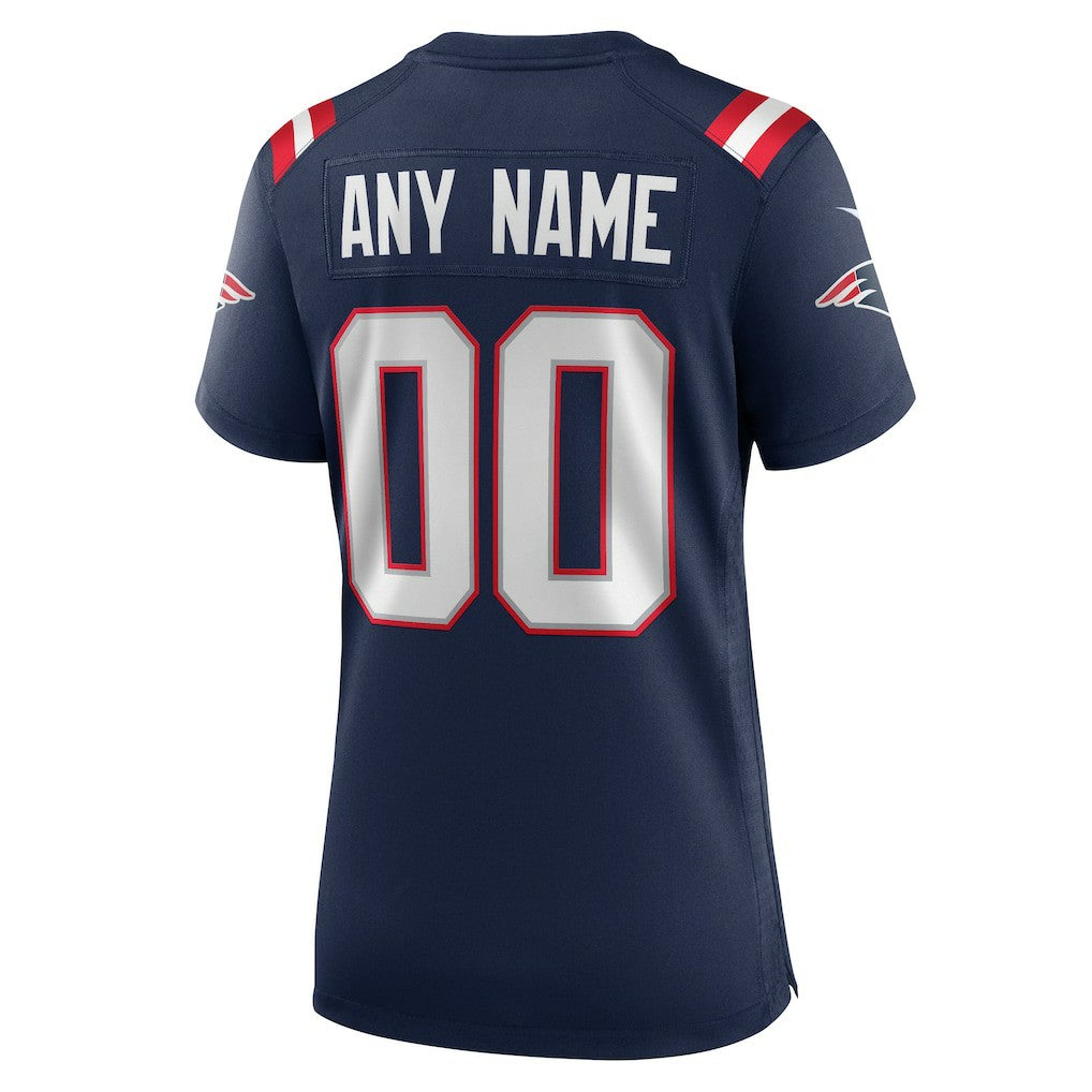 New England Patriots Women's Custom Game Jersey Navy | Nike for Sale
