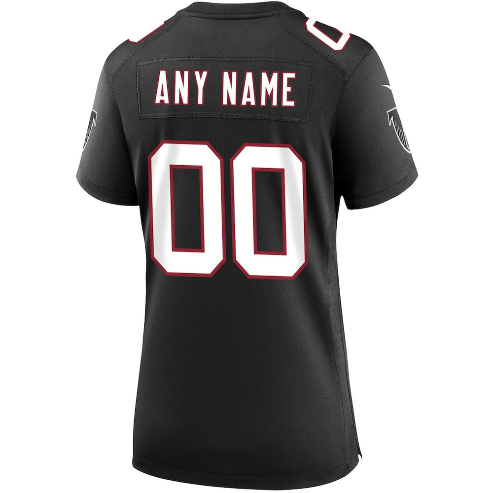 Atlanta Falcons Women's Throwback Custom Game Jersey Black | Nike for Sale