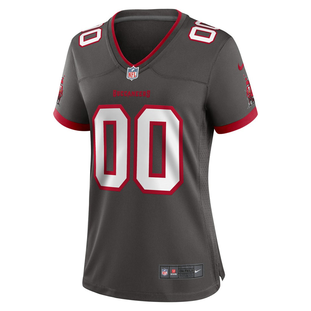 Tampa Bay Buccaneers Women's Alternate Custom Game Jersey Pewter | Nike for Sale