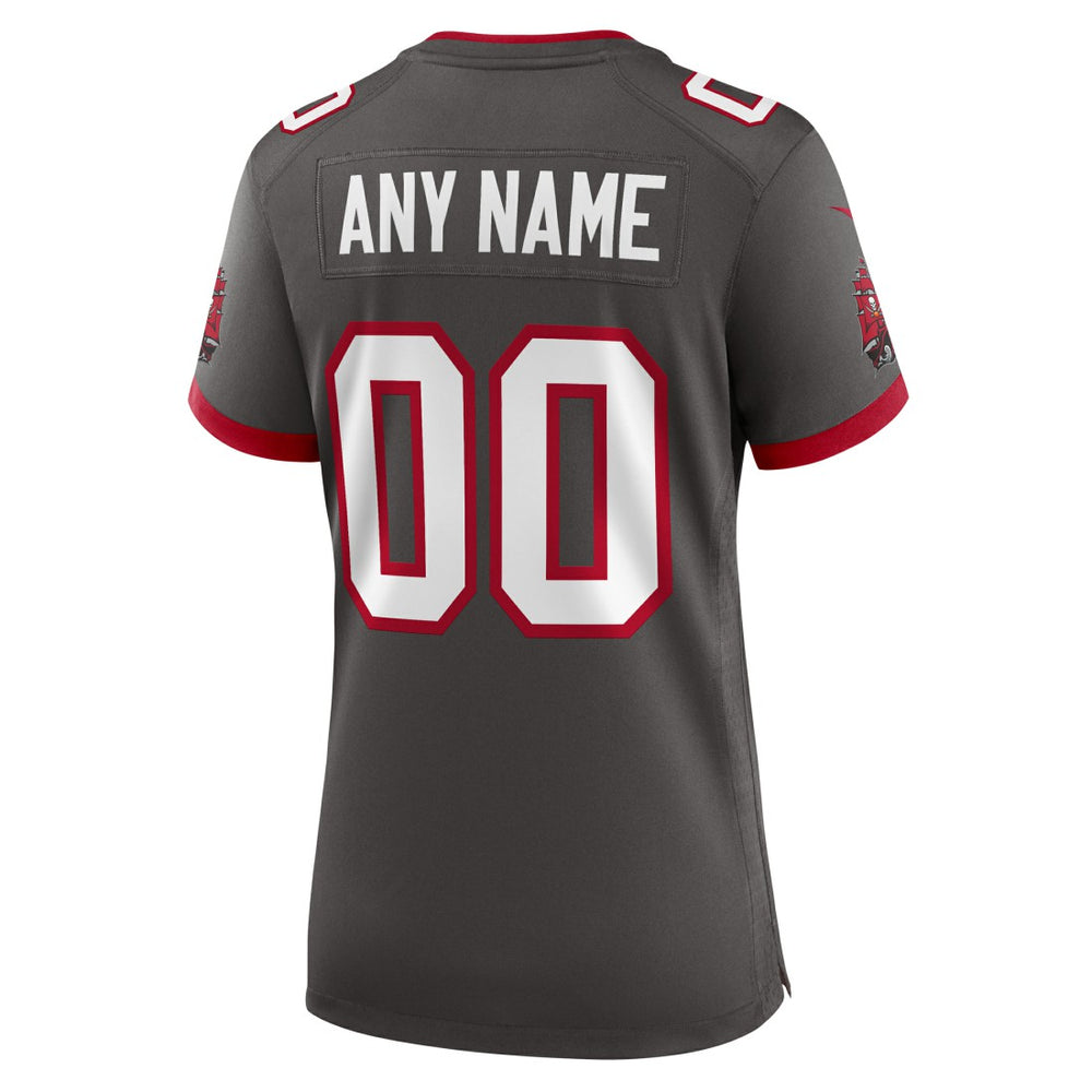 Tampa Bay Buccaneers Women's Alternate Custom Game Jersey Pewter | Nike for Sale