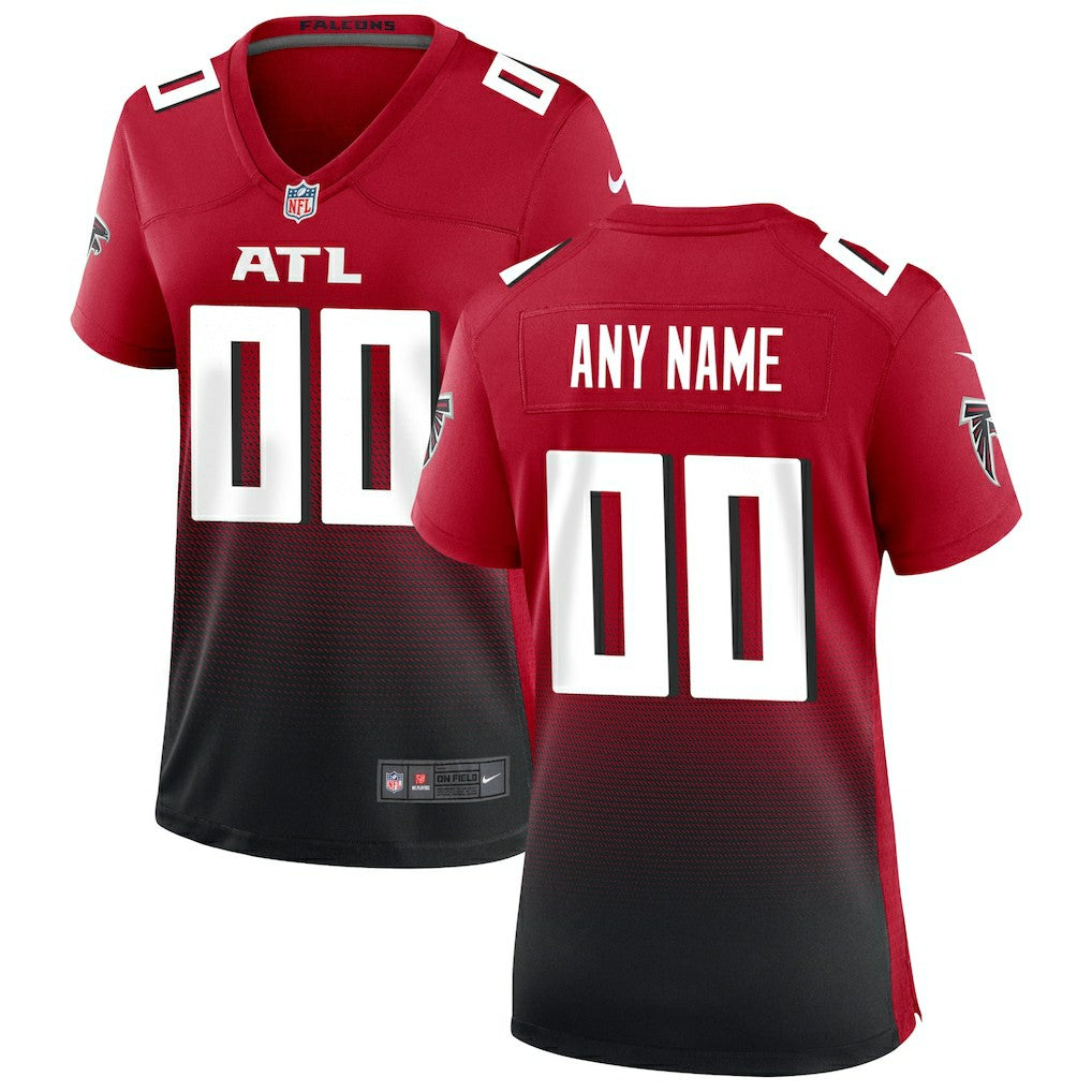 Atlanta Falcons Women's Alternate Custom Game Jersey Red | Nike for Sale