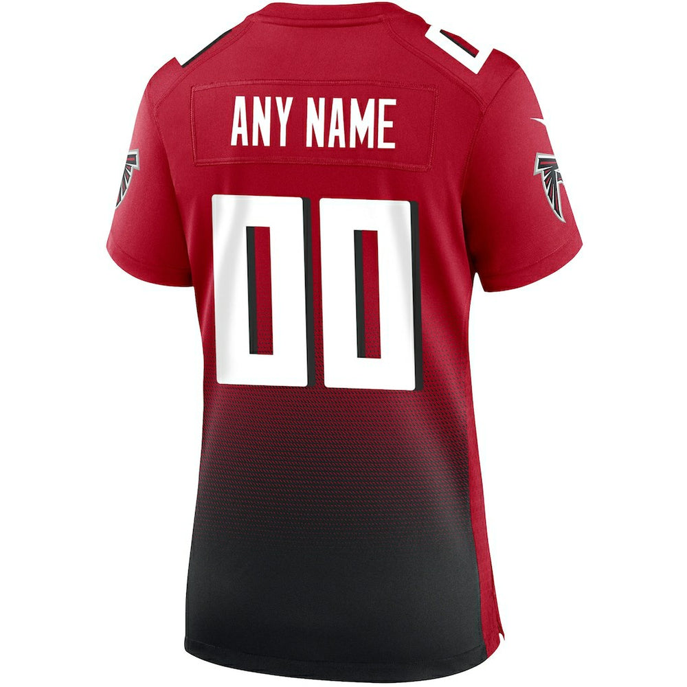 Atlanta Falcons Women's Alternate Custom Game Jersey Red | Nike for Sale
