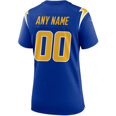Los Angeles Chargers Women's Alternate Custom Game Jersey Royal | Nike for Sale
