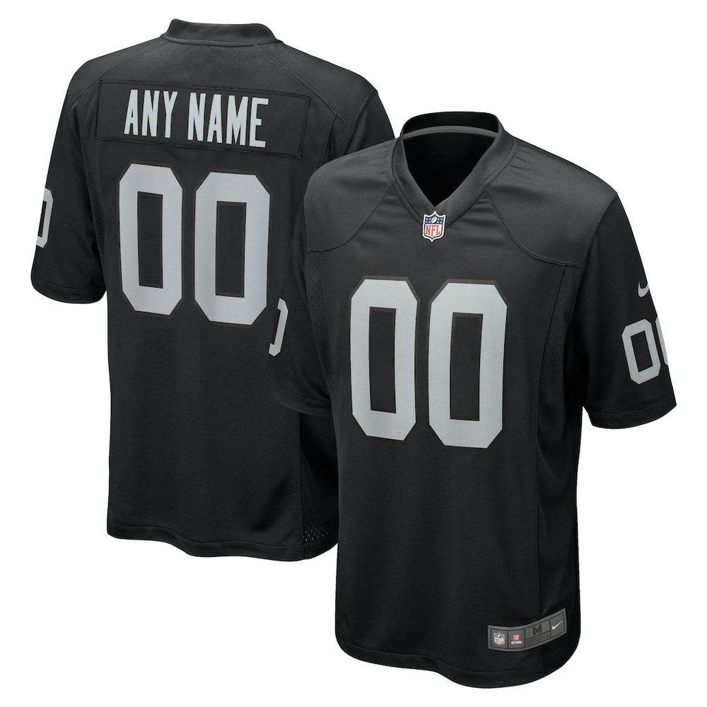 Las Vegas Raiders Youth Custom Game Jersey Black | Nike for Sale