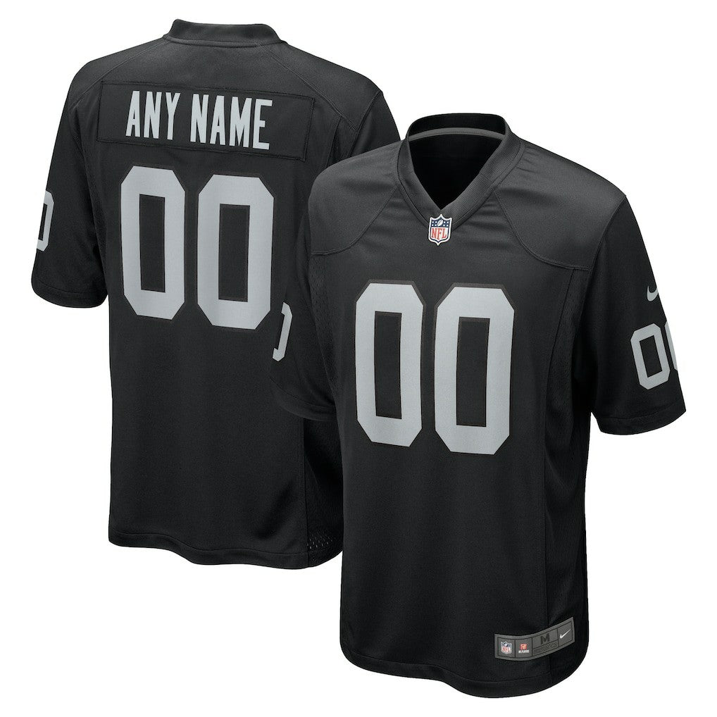 Las Vegas Raiders Youth Custom Game Jersey Black | Nike for Sale