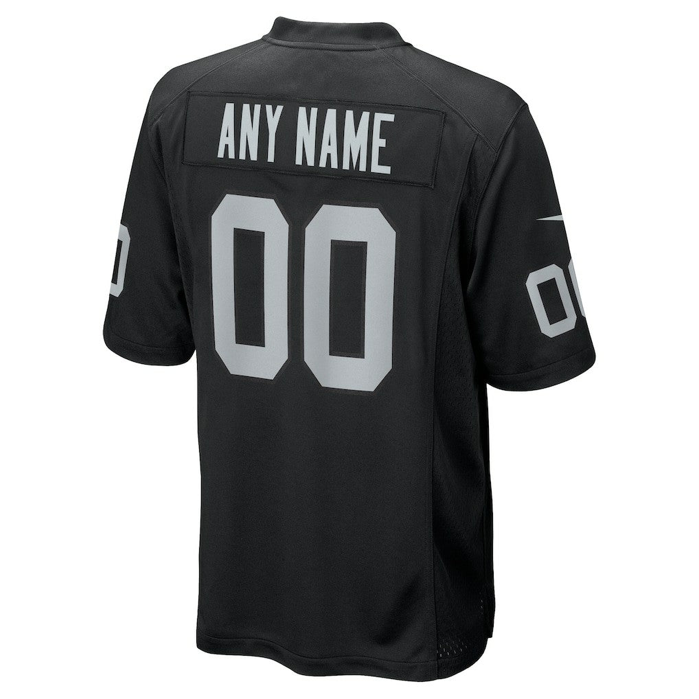 Las Vegas Raiders Youth Custom Game Jersey Black | Nike for Sale