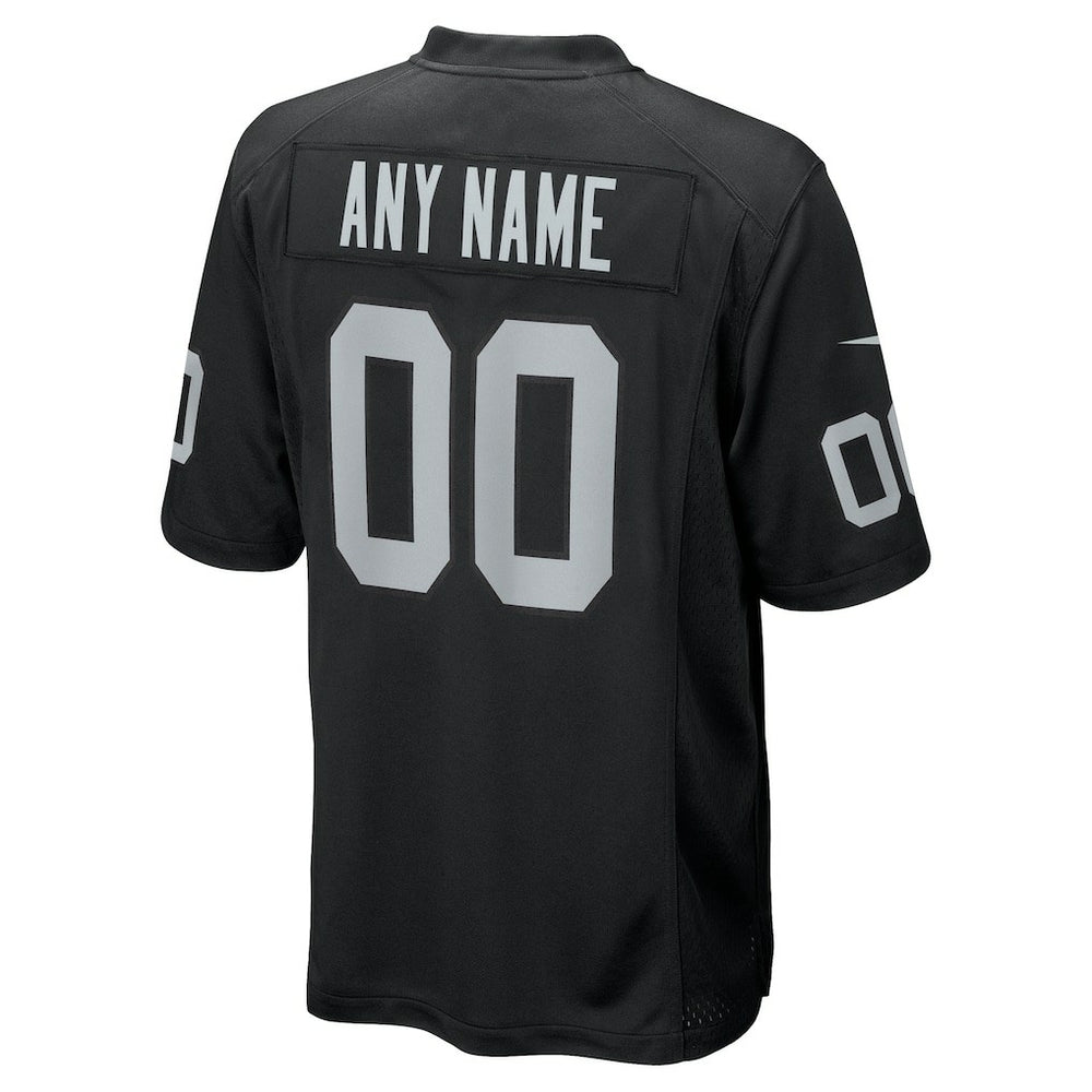 Las Vegas Raiders Youth Custom Game Jersey Black | Nike for Sale