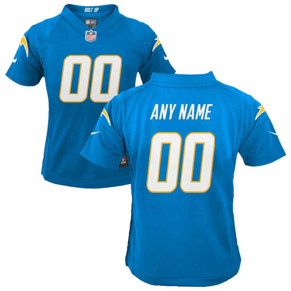 Los Angeles Chargers Youth Custom Game Jersey Powder Blue | Nike for Sale