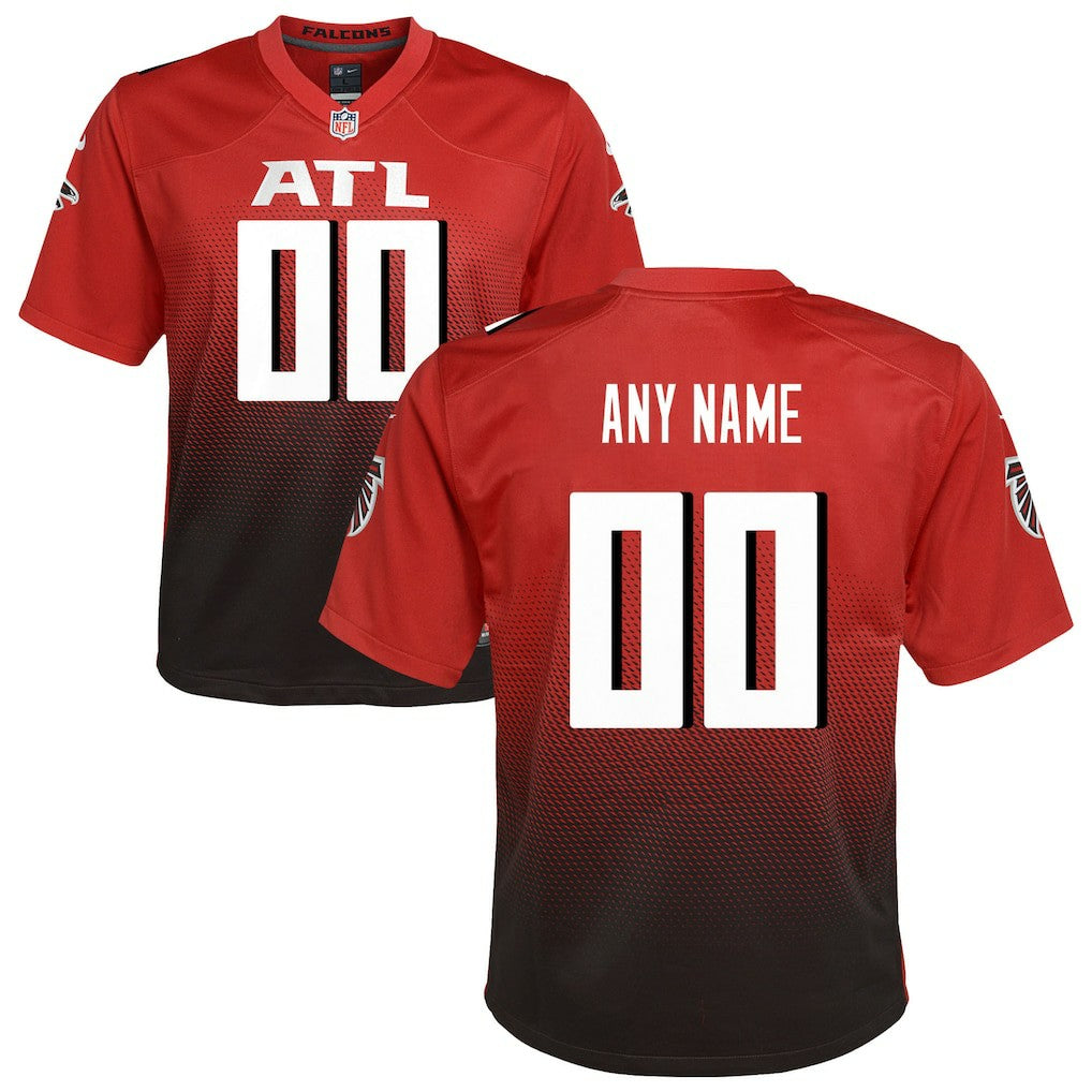 Atlanta Falcons Youth Alternate Custom Game Jersey Red | Nike for Sale