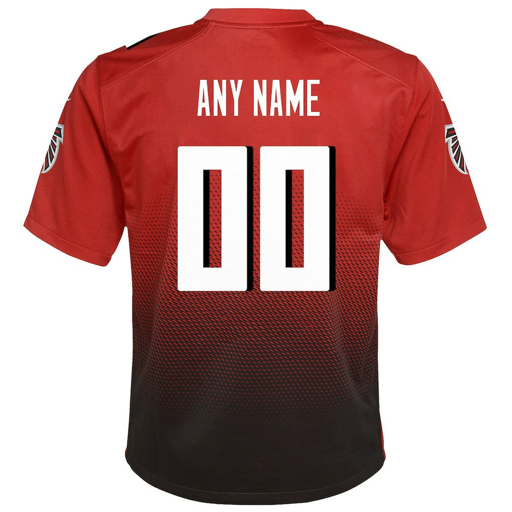 Atlanta Falcons Youth Alternate Custom Game Jersey Red | Nike for Sale