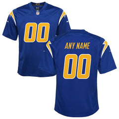 Los Angeles Chargers Youth Alternate Custom Game Jersey Royal | Nike for Sale