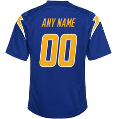 Los Angeles Chargers Youth Alternate Custom Game Jersey Royal | Nike for Sale