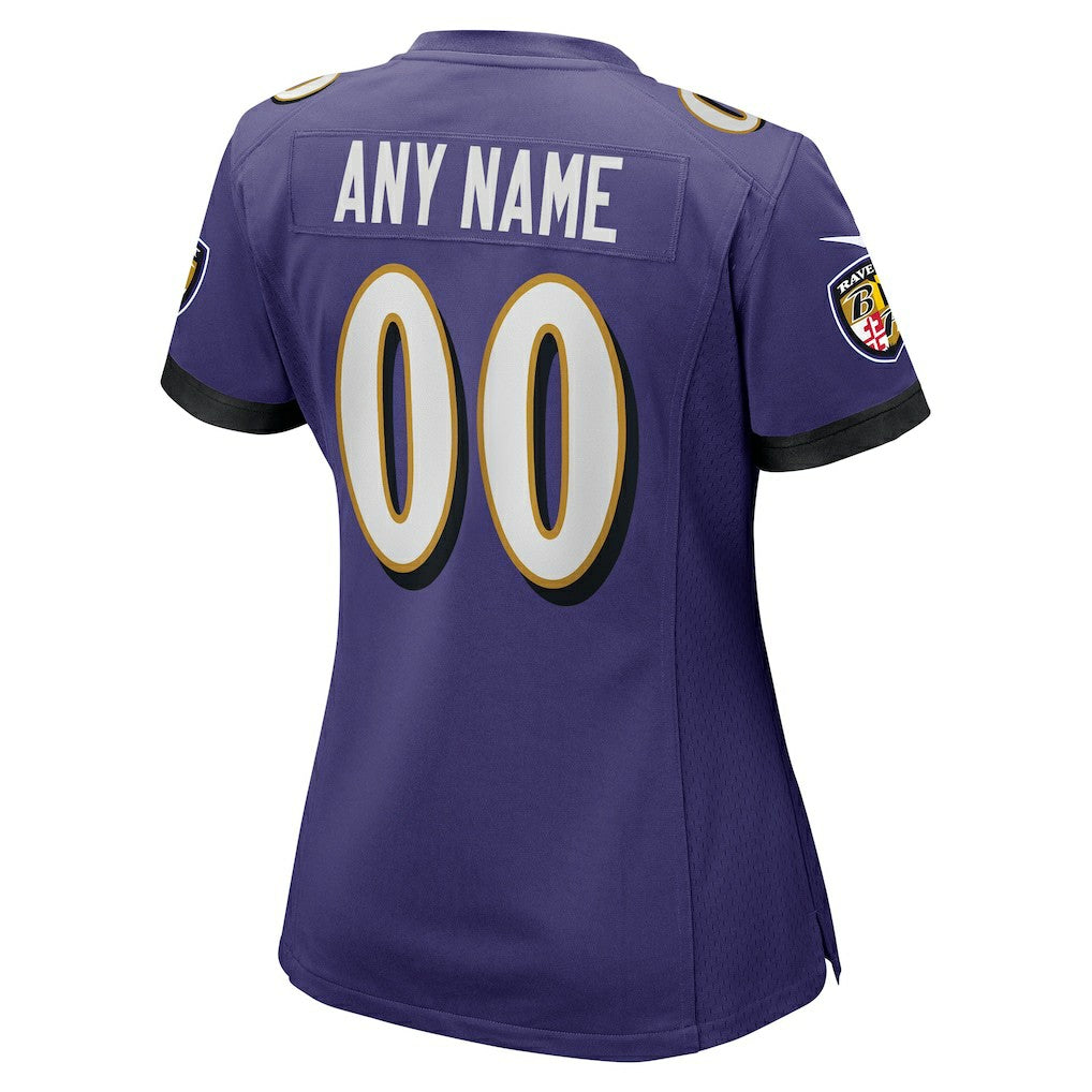 Baltimore Ravens Women's Custom Game Jersey Purple | Nike for Sale