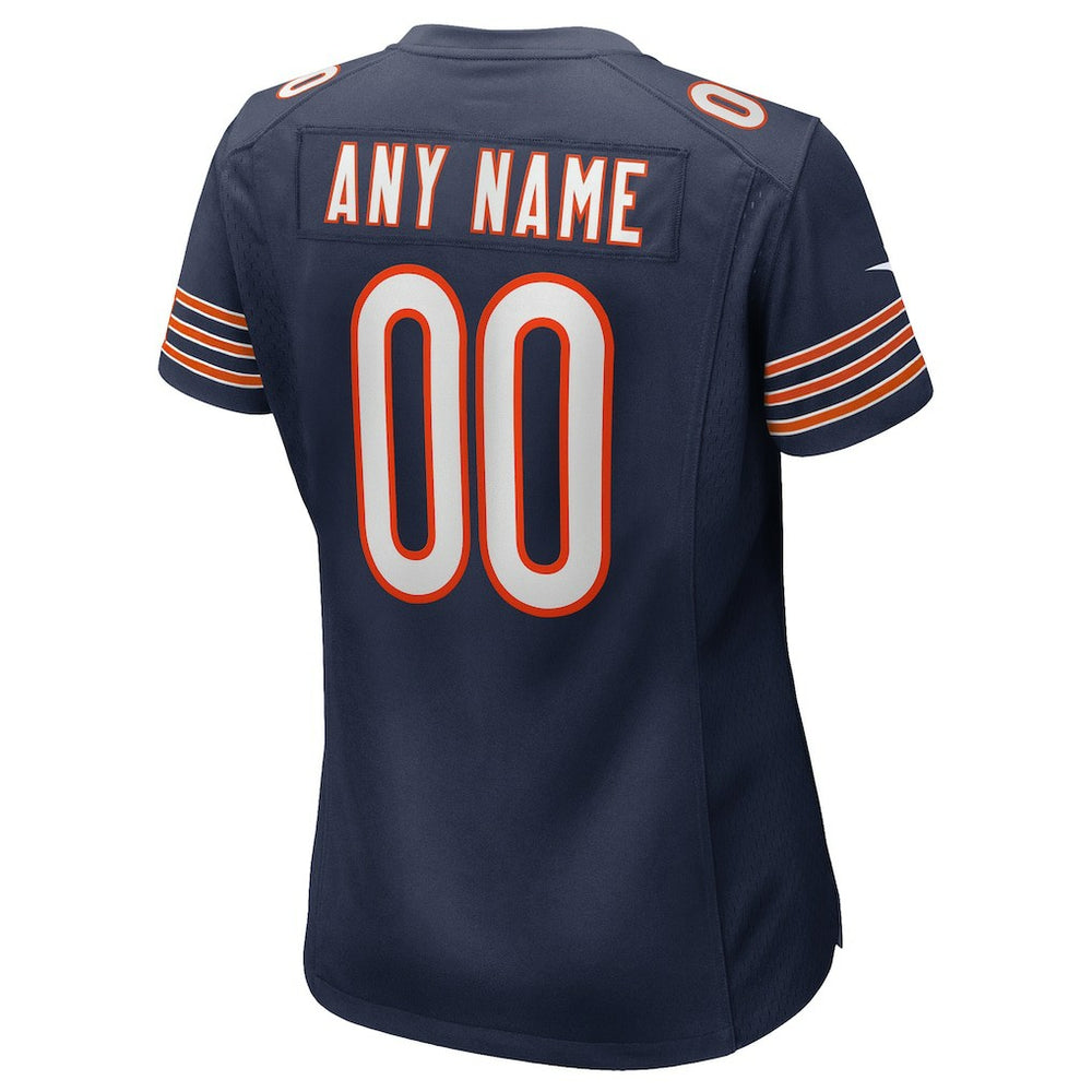 Chicago Bears Women's Custom Game Jersey Navy | Nike for Sale