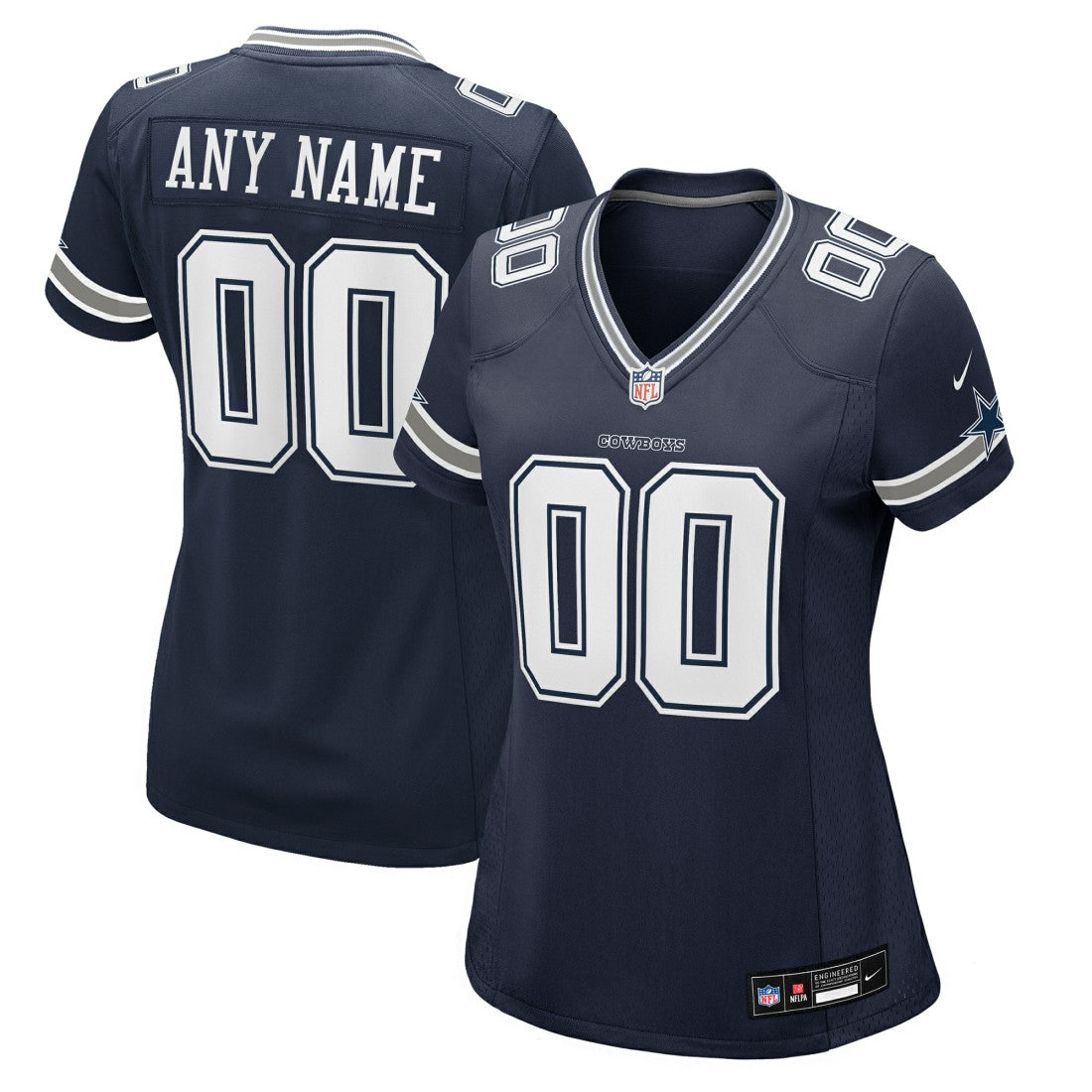 Dallas Cowboys Women's Custom Game Jersey Navy | Nike for Sale