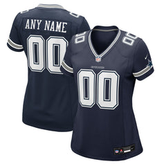 Dallas Cowboys Women's Custom Game Jersey Navy | Nike for Sale