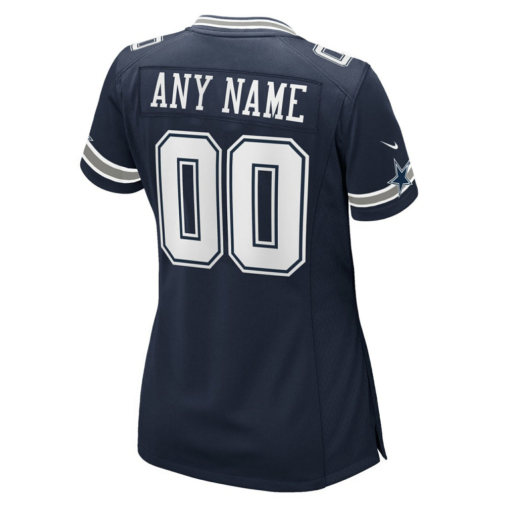 Dallas Cowboys Women's Custom Game Jersey Navy | Nike for Sale