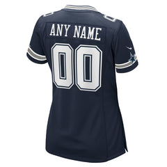 Dallas Cowboys Women's Custom Game Jersey Navy | Nike for Sale