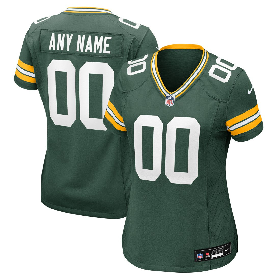 Green Bay Packers Women's Custom Game Jersey Green | Nike for Sale