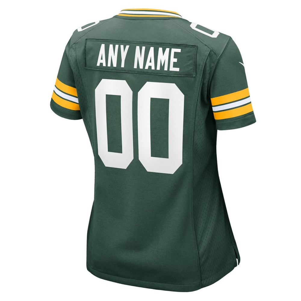 Green Bay Packers Women's Custom Game Jersey Green | Nike for Sale