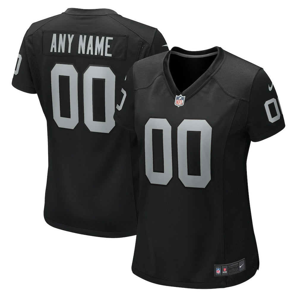 Las Vegas Raiders Women's Custom Game Jersey Black | Nike for Sale