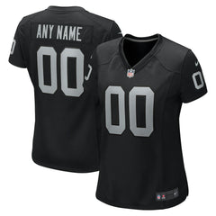 Las Vegas Raiders Women's Custom Game Jersey Black | Nike for Sale