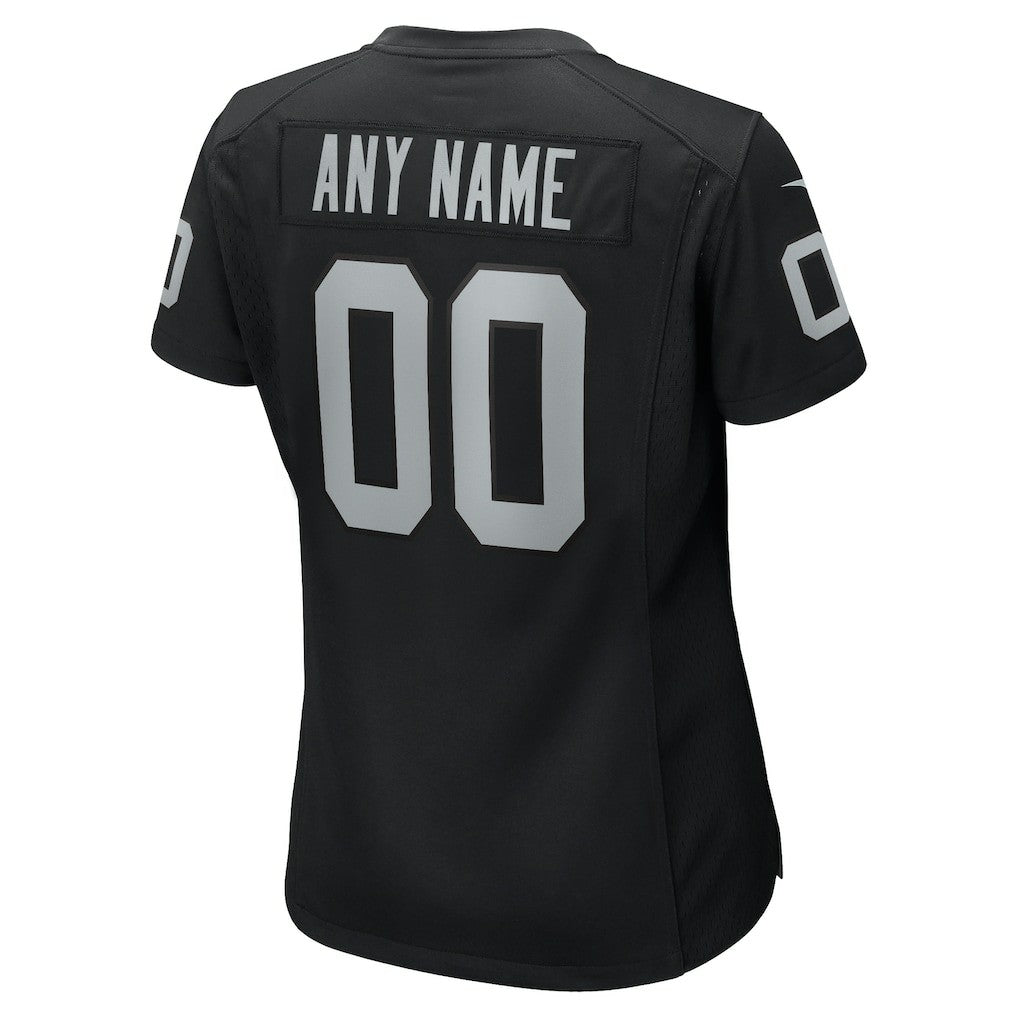 Las Vegas Raiders Women's Custom Game Jersey Black | Nike for Sale