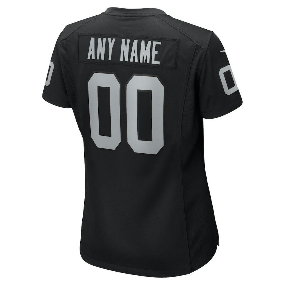 Las Vegas Raiders Women's Custom Game Jersey Black | Nike for Sale