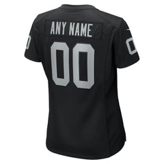 Las Vegas Raiders Women's Custom Game Jersey Black | Nike for Sale