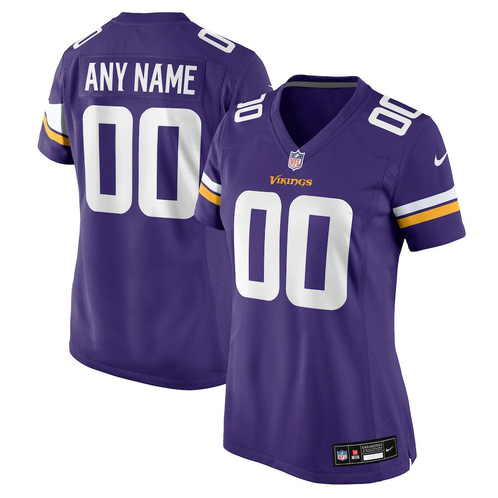 Minnesota Vikings Women's Custom Game Jersey Purple | Nike for Sale