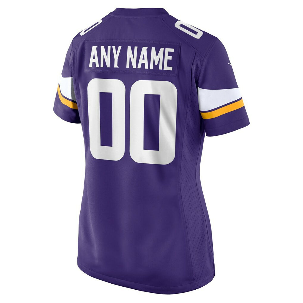 Minnesota Vikings Women's Custom Game Jersey Purple | Nike for Sale