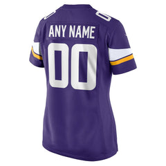 Minnesota Vikings Women's Custom Game Jersey Purple | Nike for Sale