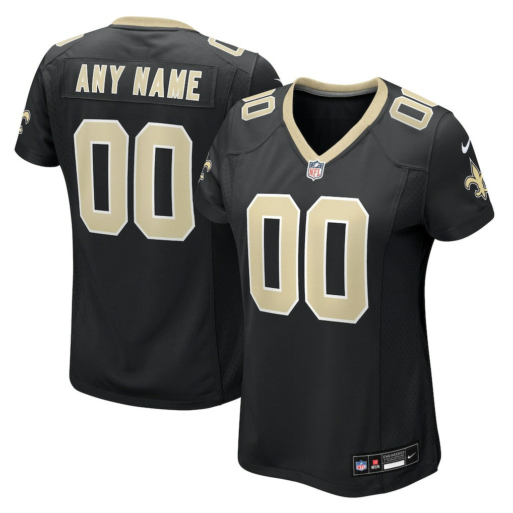 New Orleans Saints Women's Custom Game Jersey Black | Nike for Sale