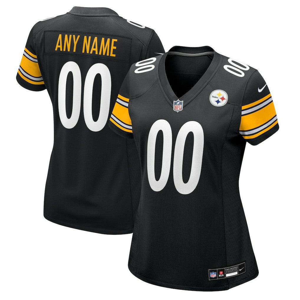 Pittsburgh Steelers Women's Custom Game Jersey Black | Nike for Sale