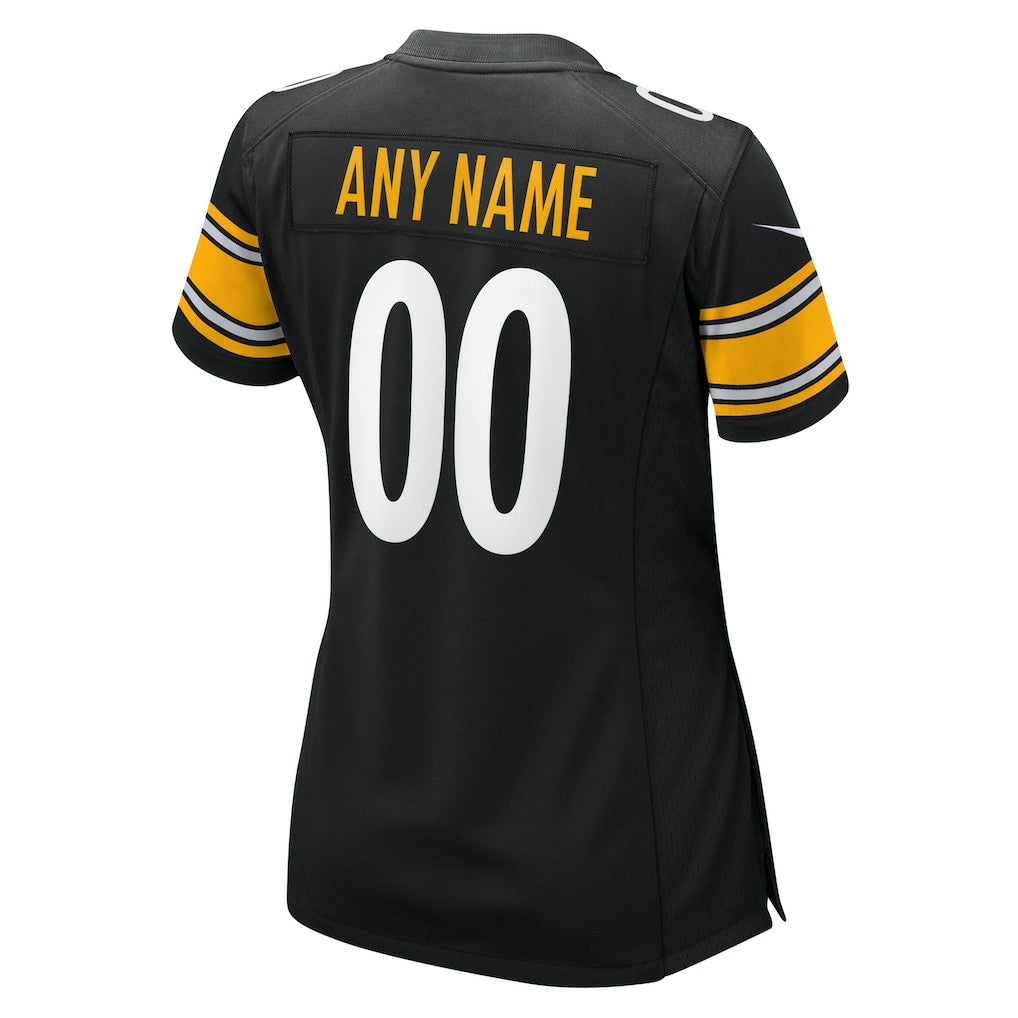 Pittsburgh Steelers Women's Custom Game Jersey Black | Nike for Sale