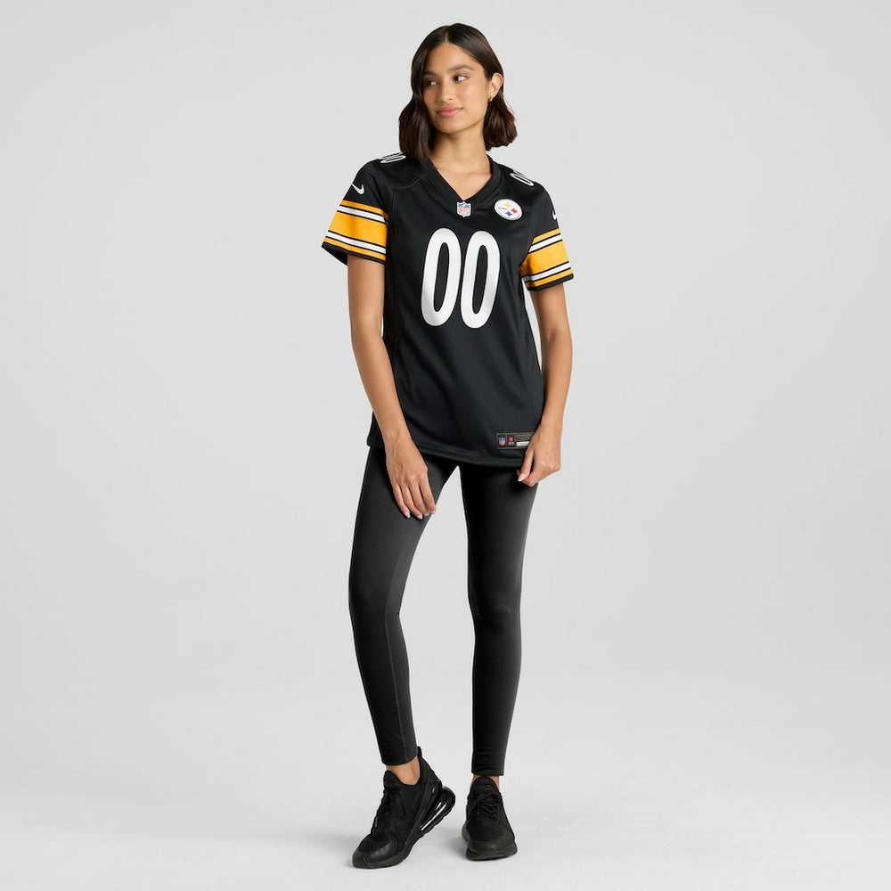 Pittsburgh Steelers Women's Custom Game Jersey Black | Nike for Sale