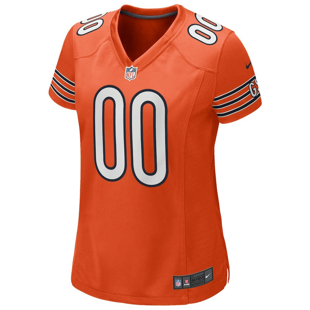 Chicago Bears Women's Alternate Custom Game Jersey Orange | Nike for Sale