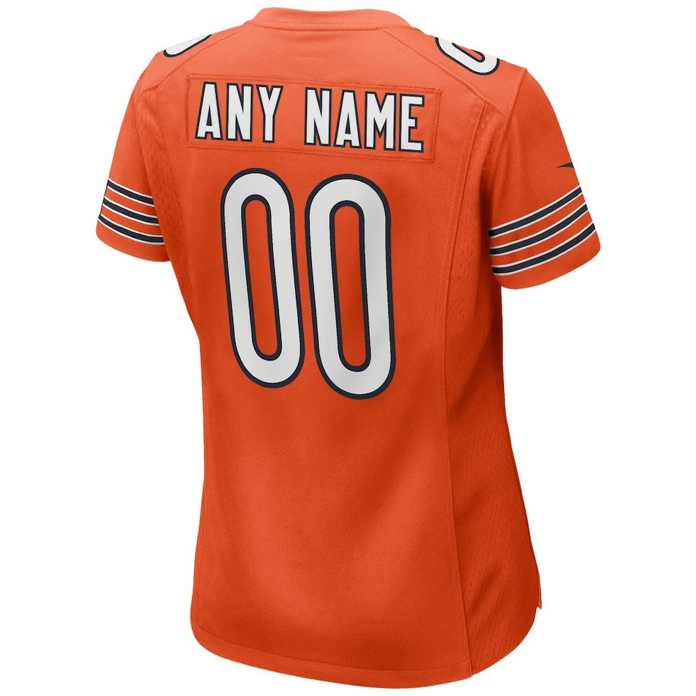 Chicago Bears Women's Alternate Custom Game Jersey Orange | Nike for Sale
