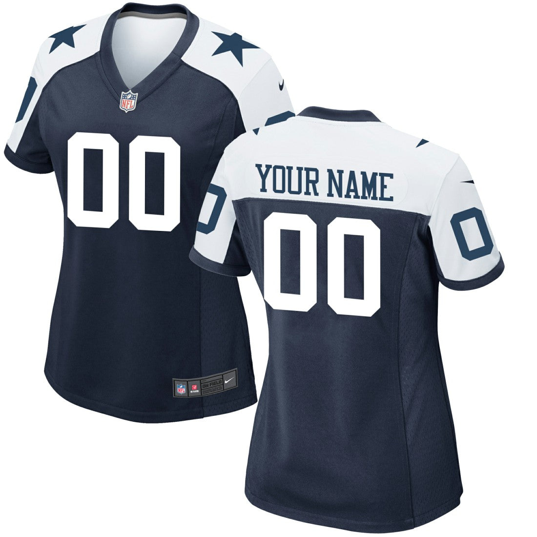 Dallas Cowboys Women's Alternate Custom Game Jersey Navy | Nike for Sale