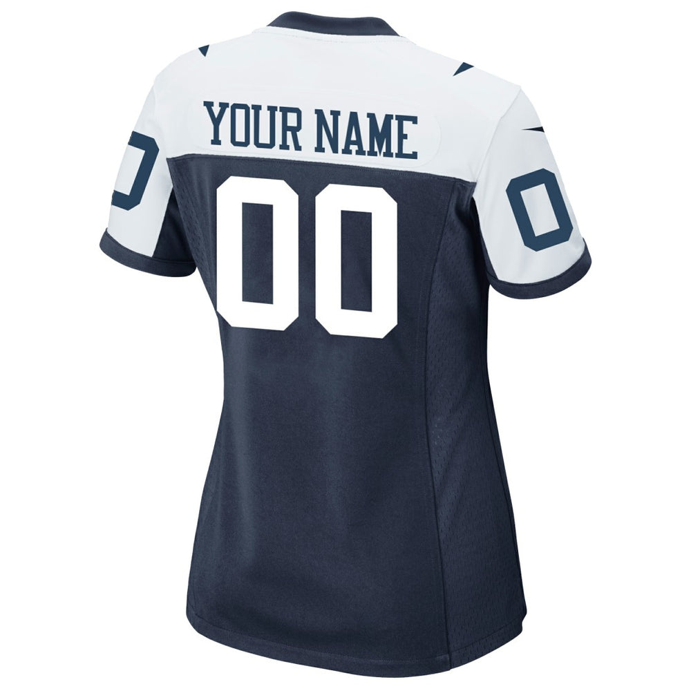 Dallas Cowboys Women's Alternate Custom Game Jersey Navy | Nike for Sale