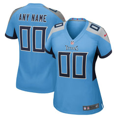 Tennessee Titans Women's Alternate Custom Game Jersey Light Blue | Nike for Sale
