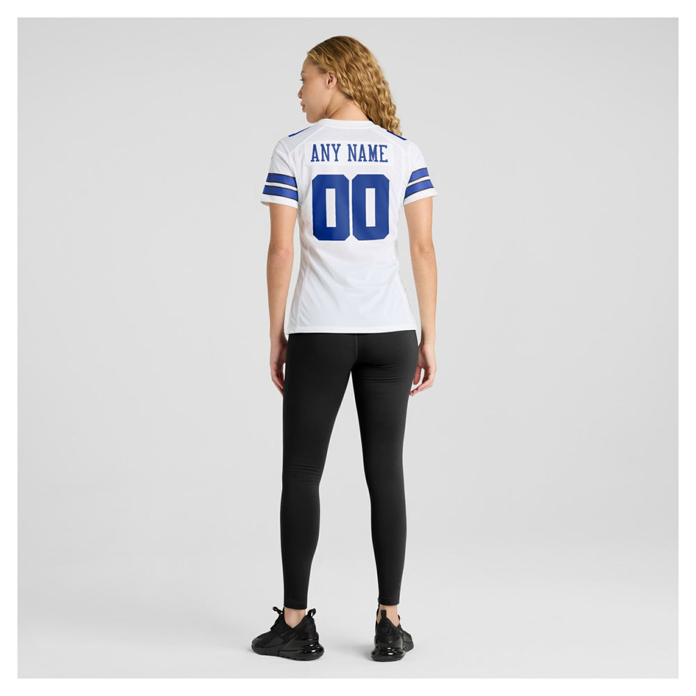 Dallas Cowboys Women's Custom Game Jersey White | Nike for Sale