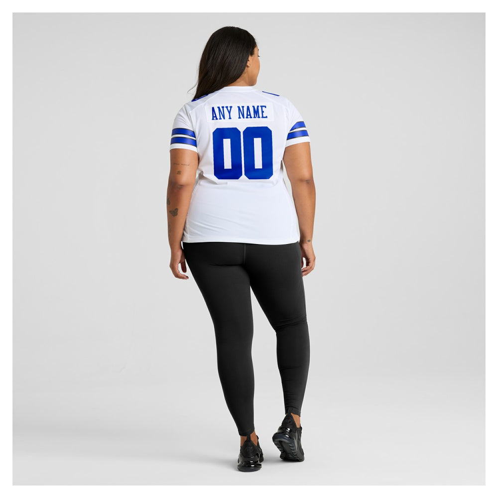 Dallas Cowboys Women's Custom Game Jersey White | Nike for Sale