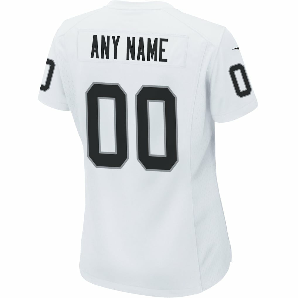 Las Vegas Raiders Women's Custom Game Jersey White | Nike for Sale