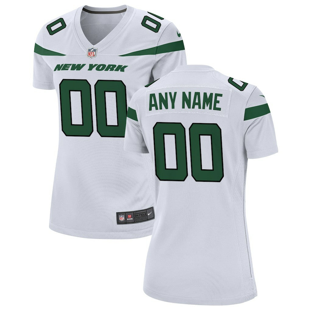 New York Jets Women's Custom Game Jersey White | Nike for Sale
