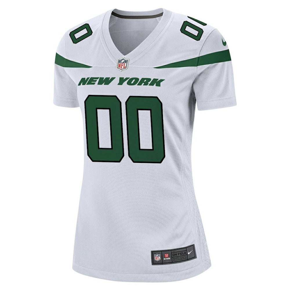 New York Jets Women's Custom Game Jersey White | Nike for Sale