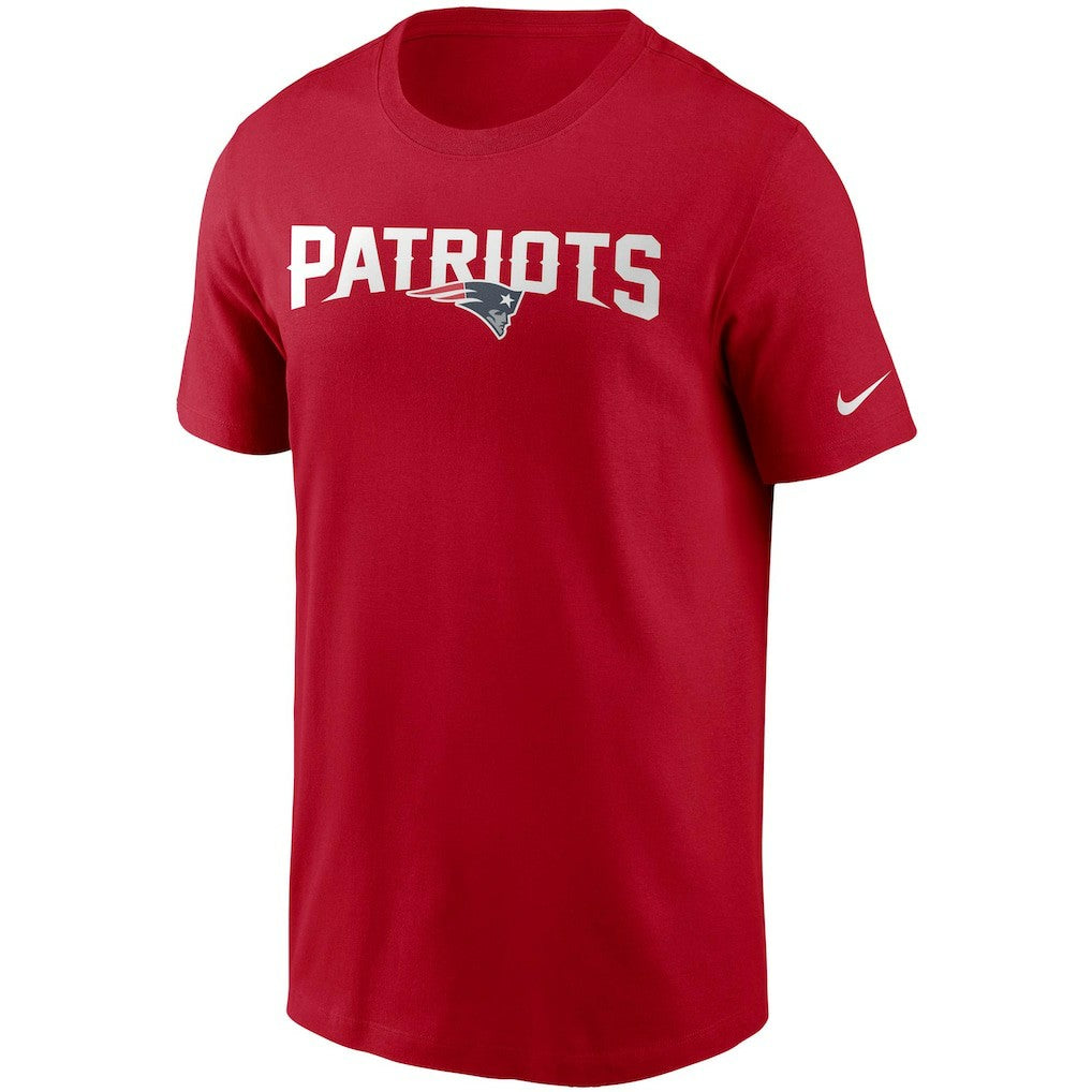 New England Patriots Team Wordmark T-Shirt Red | Nike for Sale