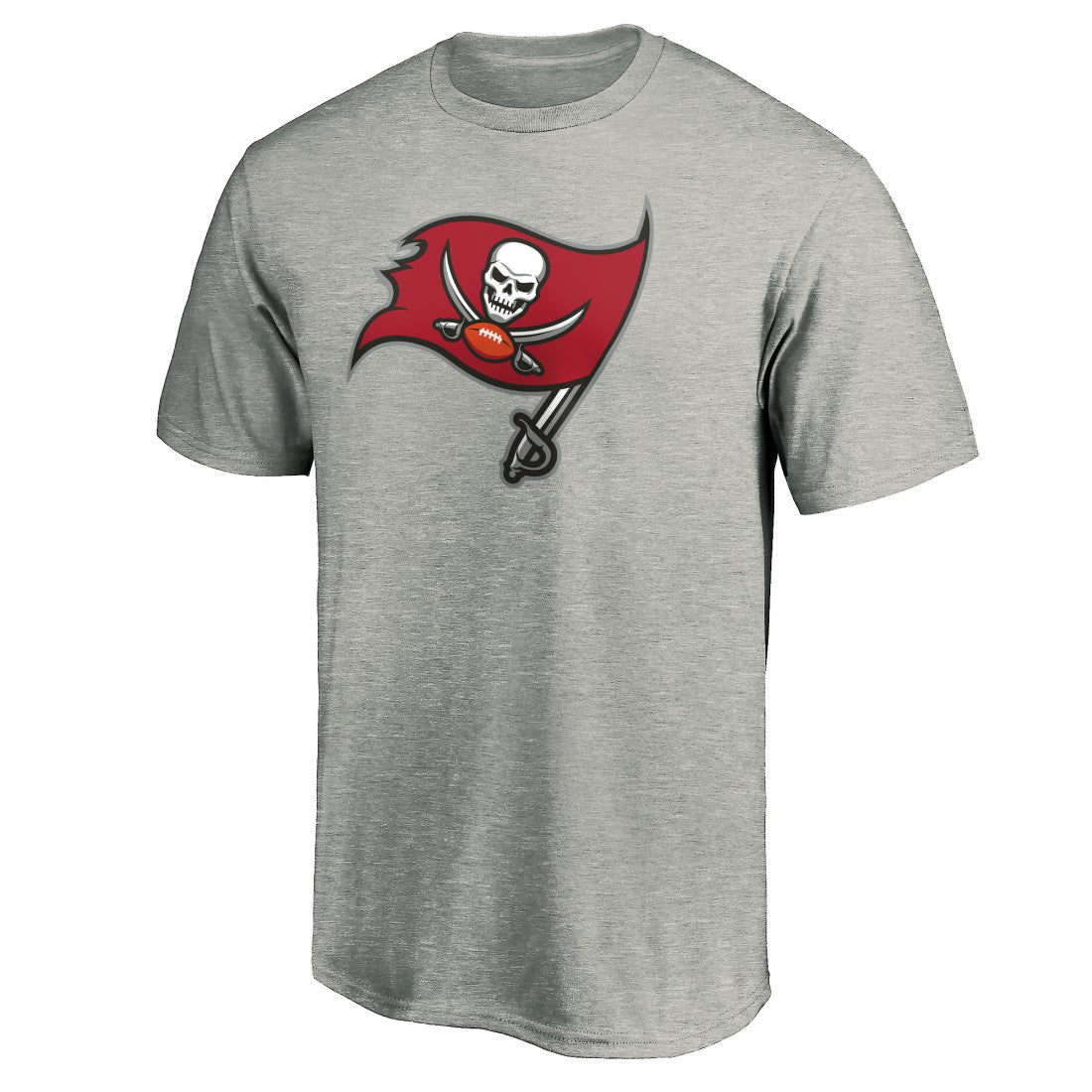 Tampa Bay Buccaneers Primary Logo T-Shirt Heather Gray | NFL